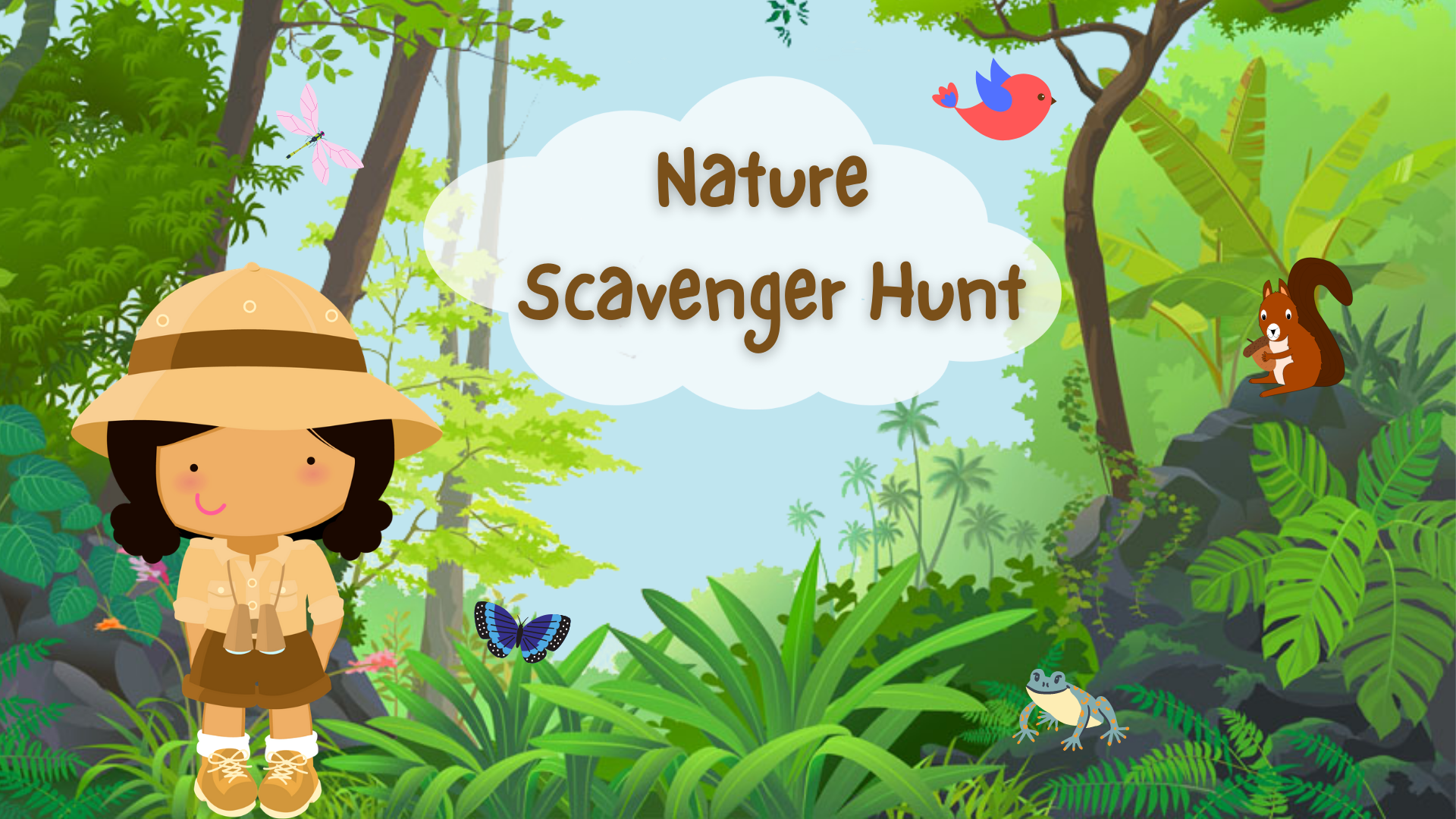 Nature Scavenger Hunt for Kids Nature Detective Quest Activity