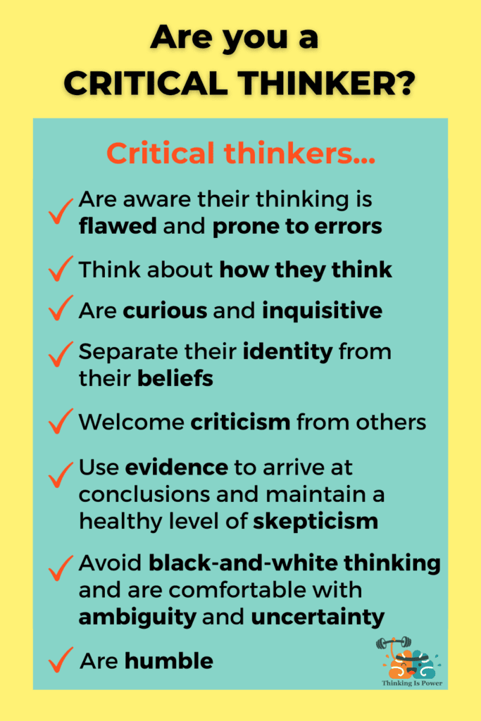 Characteristics of Critical Thinkers 